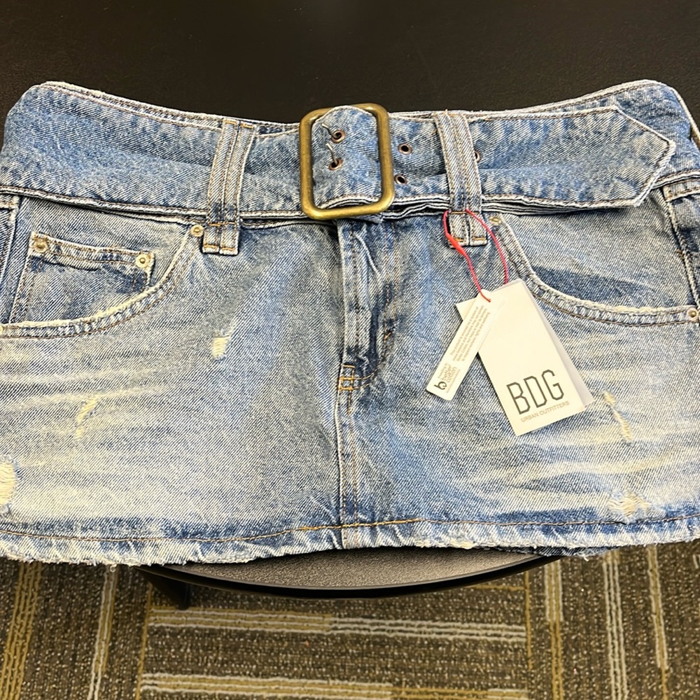 BDG new with tags super short denim skirt L